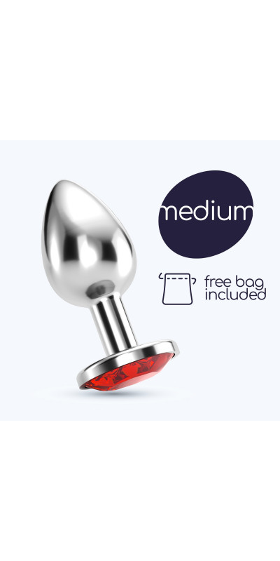 CRUSHIOUS PLUG ANAL JOIA VERMELHO MEDIO